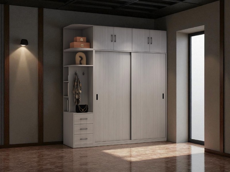 Tủ gỗ ép 4 cánh