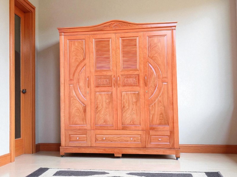 Tủ Quần Áo Gỗ MDF Lõi Xanh Chống Ẩm Tốt 1 Tủ quần áo gỗ MDF lõi xanh