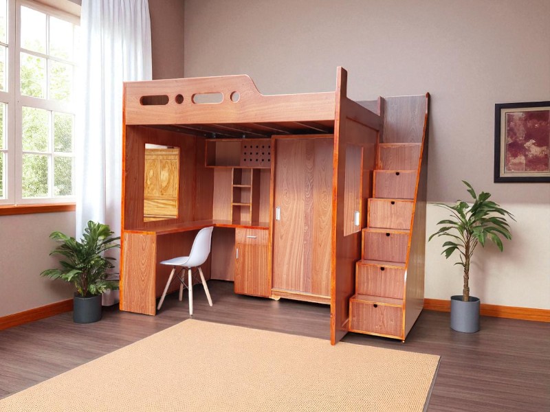 Giường Tầng Gỗ Sồi Tự Nhiên Chắc Chắn Bền Đẹp 1 Giường tầng gỗ sồi