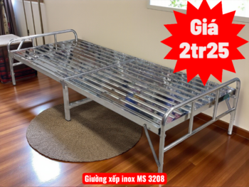 Giường xếp inox