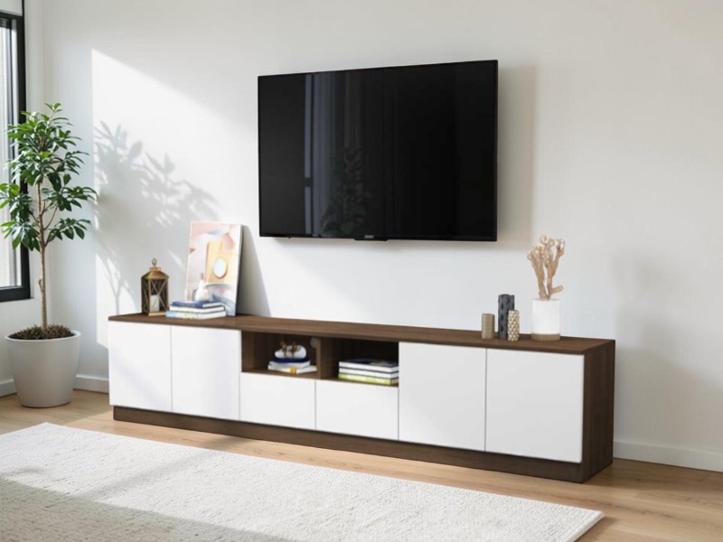 Kệ Tivi Treo Tường: Kinh Nghiệm Chọn Mẫu Đẹp, Chuẩn Kích Thước Từ Thợ Mộc 6 Kệ tivi treo tường hiện đại tiết kiệm không gian phòng khách