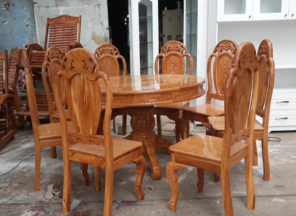 Bàn Ăn Gỗ Tự Nhiên Cao Cấp