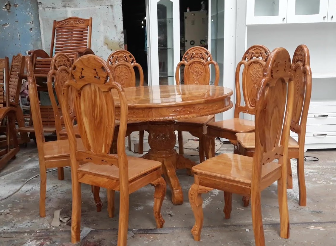 Bàn Ăn Gỗ Tự Nhiên Cao Cấp