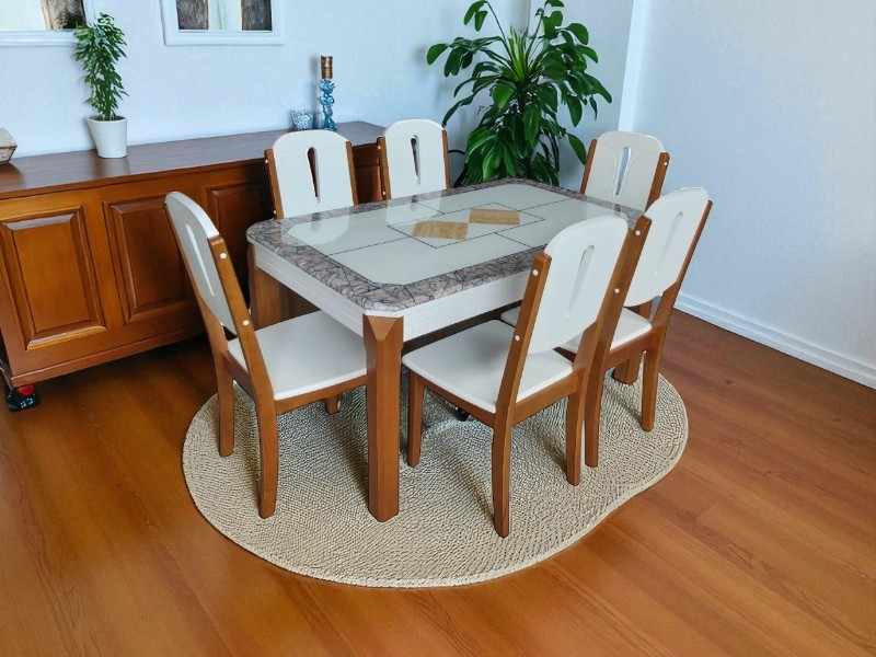 Bàn ăn gỗ 6 người