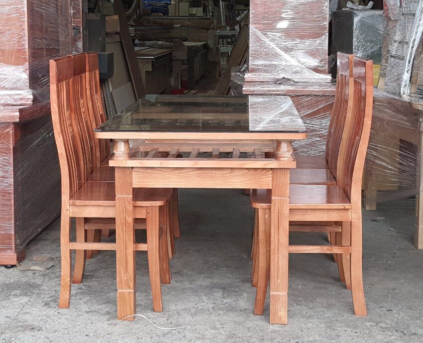 Bàn ăn gỗ tự nhiên giá bao nhiêu tiền? kích thước 1m6x80cm 4 Bàn ăn gỗ tự nhiên giá bao nhiêu tiền?
