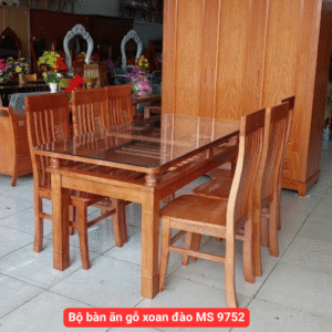 Tủ quần áo gỗ gõ đỏ MS 1181 8 Bộ bàn ăn gỗ xoan đào