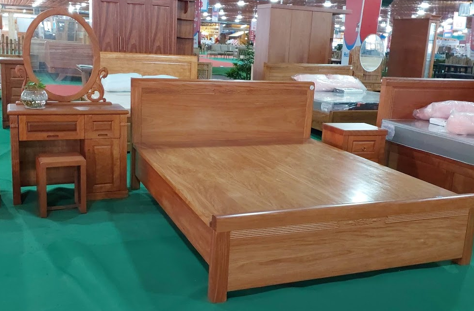 Giường gỗ công nghiệp 2025 Lựa chọn hoàn hảo cho không gian hiện đại
