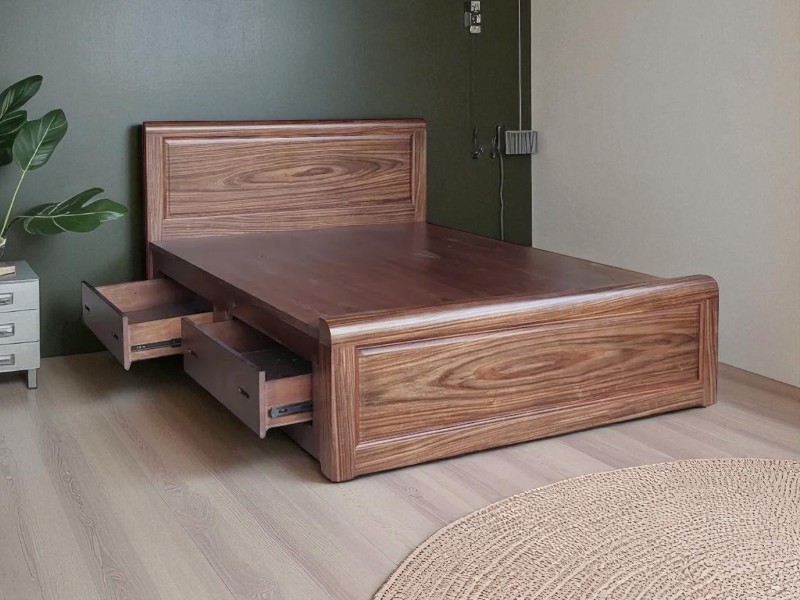 Giường ngủ đặt ngang cửa ra vào