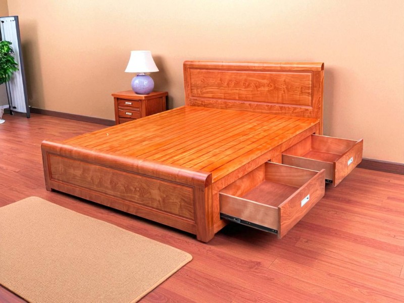 Giường ngủ đặt ngang cửa ra vào