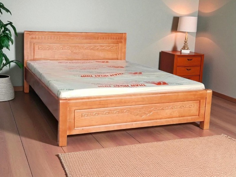 Giường ngủ đặt ngang cửa ra vào