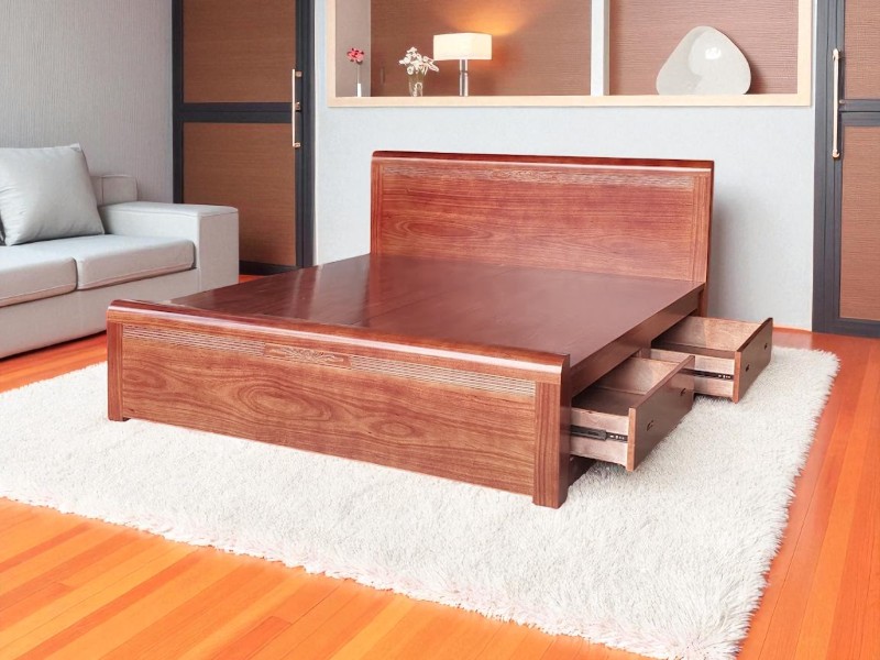 Mua giường ngủ gỗ tự nhiên ở đâu uy tín