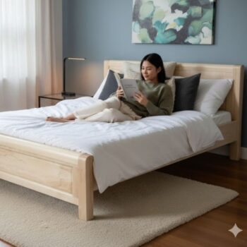 Giường ngủ gỗ sồi đẹp MS 1288 | Giá bán= 5tr