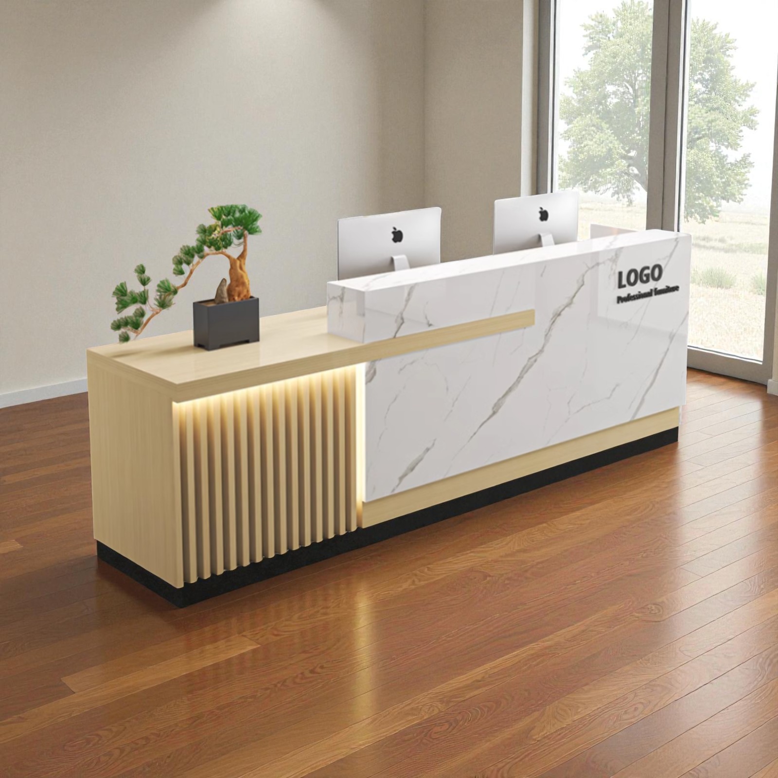 Quầy tính tiền chất lượng cao cho cửa hàng năm 2025 23 Quầy lễ tân mini