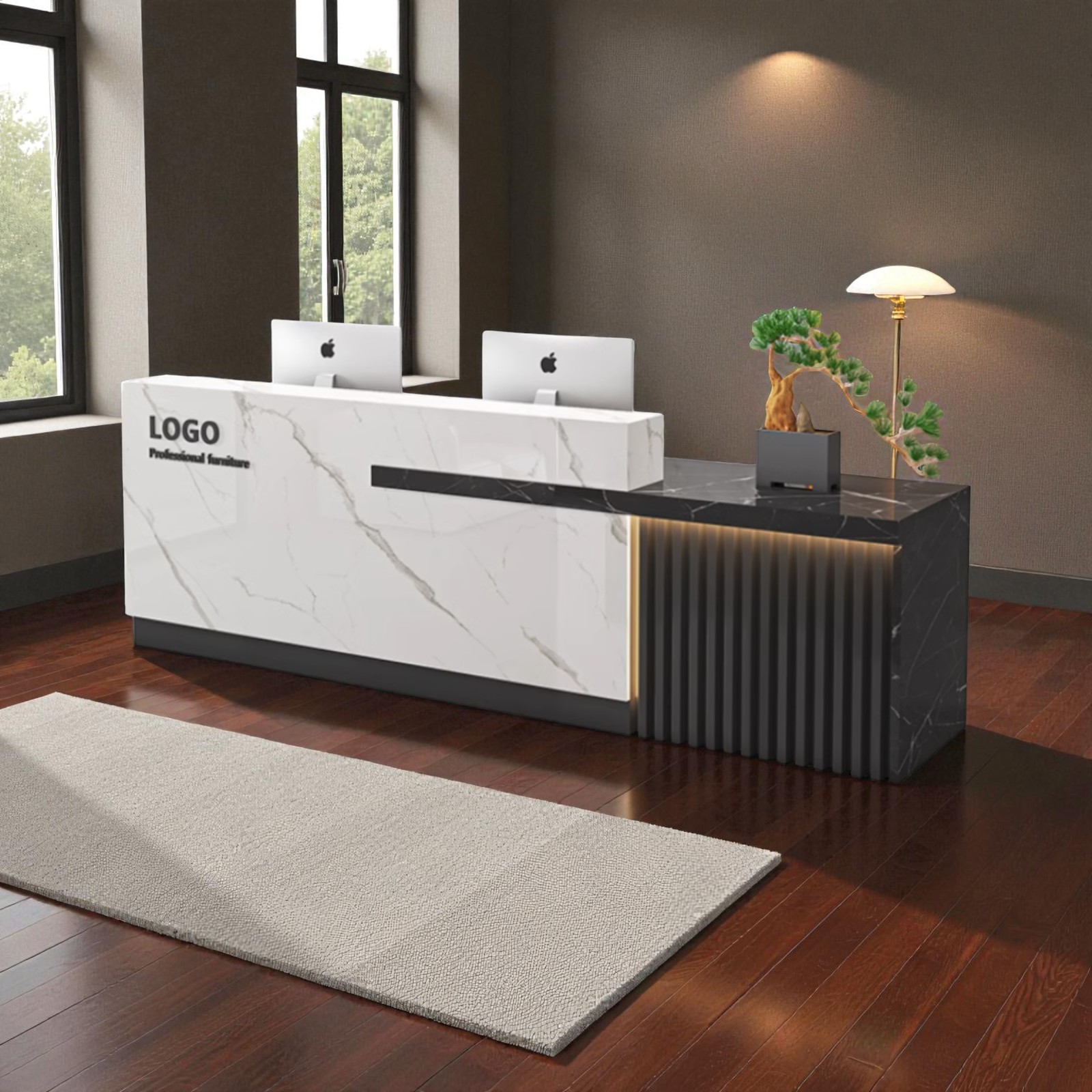 Quầy tính tiền chất lượng cao cho cửa hàng năm 2025 22 Quầy lễ tân mini