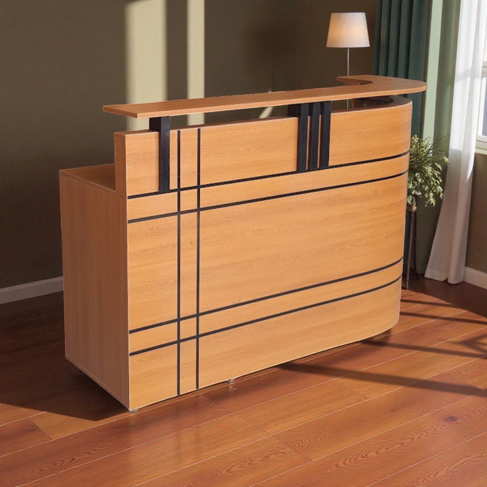 Quầy tính tiền chất lượng cao cho cửa hàng năm 2025 27 Quầy thu ngân gỗ