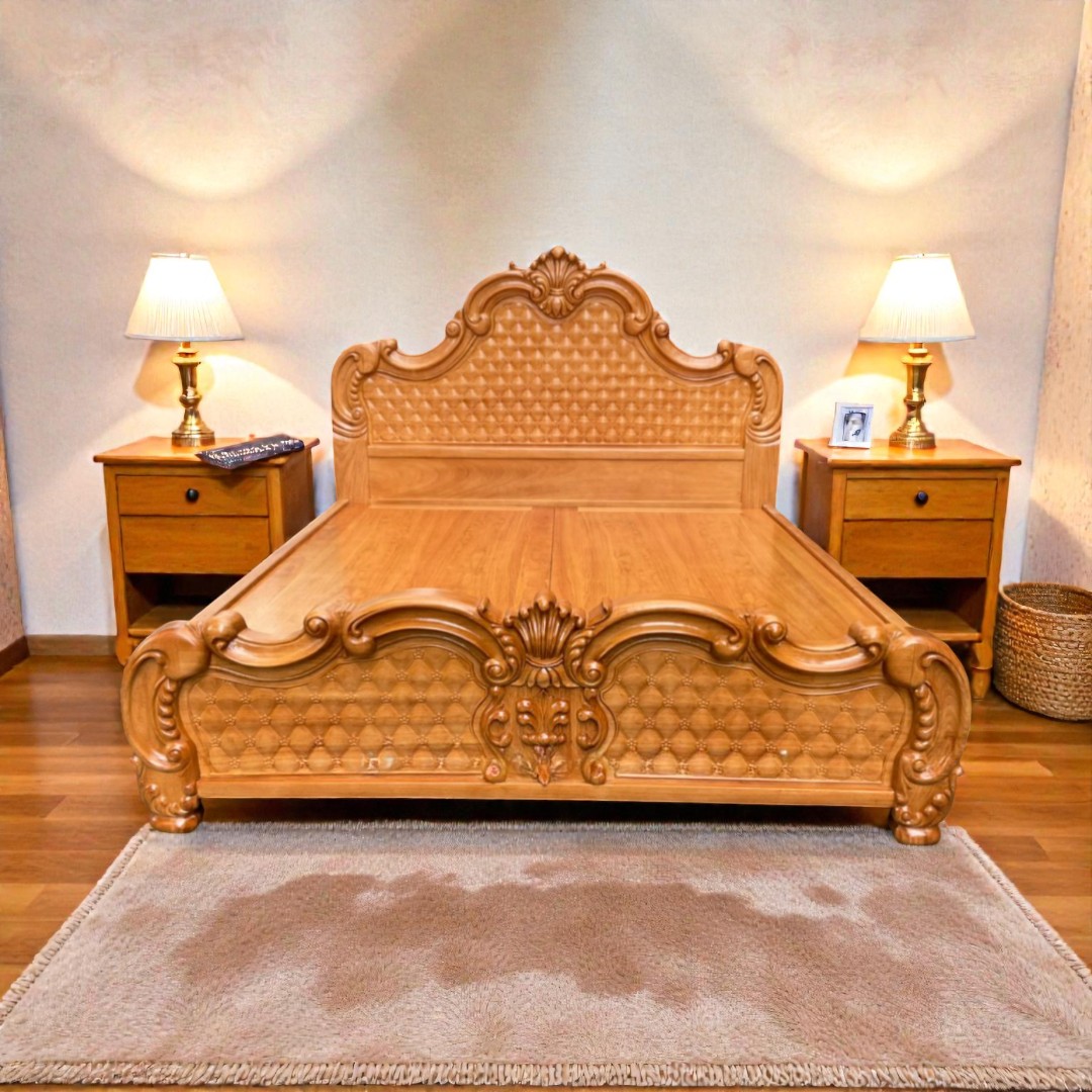 5 Lợi Ích Khi Dùng Giường Ngủ Gỗ Tự Nhiên 2 Giường gỗ tự nhiên cao cấp