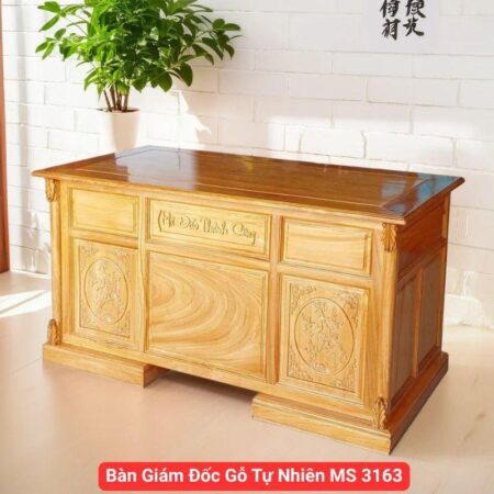 Bàn Giám Đốc Gỗ Tự Nhiên MS 3163