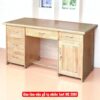 Bàn làm việc gỗ tự nhiên 1m4 MS 2961 3 Bàn làm việc gỗ tự nhiên 1m4 MS 2961