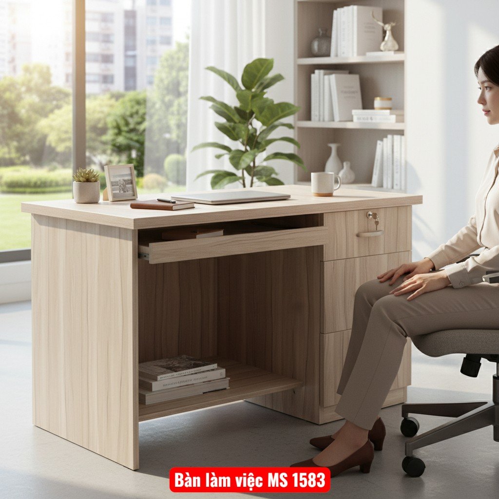Bàn làm việc MS 1583 1 Bàn làm việc MS 1583