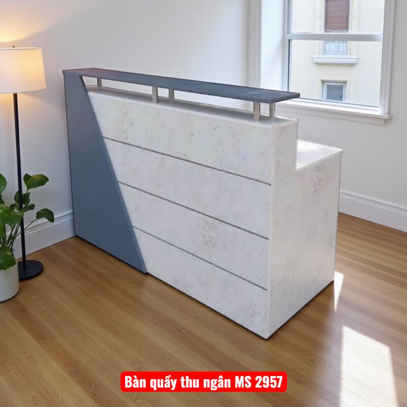 Bàn quầy thu ngân MS 2957 1 Bàn quầy thu ngân MS 2957