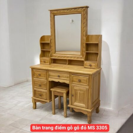 Bàn trang điểm gỗ gõ MS 3305
