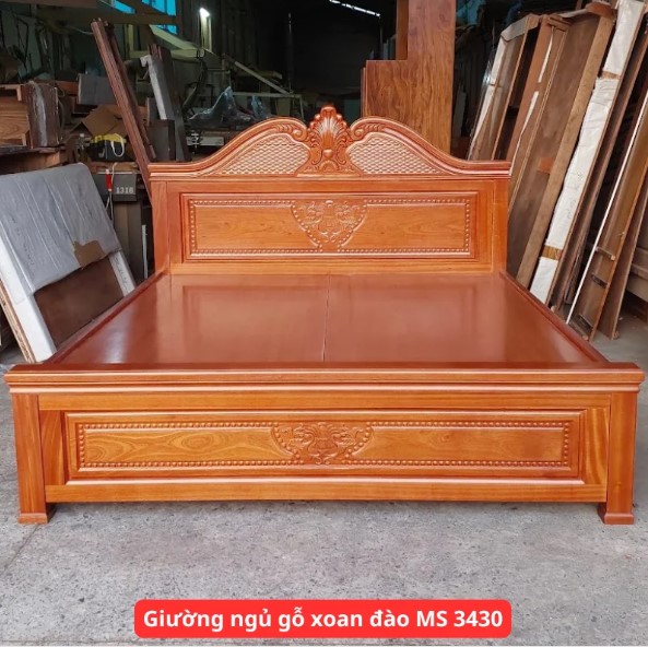 Báo Giá Giường Gỗ Xoan Đào 1m8x2m