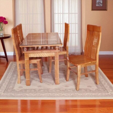 Bộ Bàn Ăn Gỗ Xoan Đào 4 Ghế MS 3249