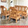 Bộ Salon Gỗ Gõ Đỏ Tay 12 Chạm Đào Tinh Xảo MS 3390 2 Bộ Salon Gỗ Gõ Đỏ Tay 12 Chạm Đào Tinh Xảo MS 3390