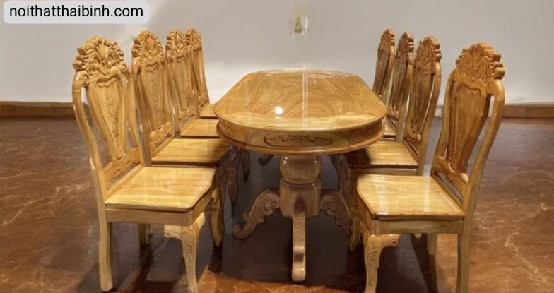 Bộ bàn ăn 8 ghế MS 3084 3 Bộ bàn ăn 8 ghế MS 3084 - Ảnh 3