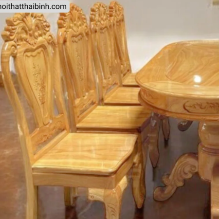 Bộ bàn ăn 8 ghế MS 3084