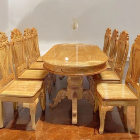 Bộ bàn ăn 8 ghế MS 3084