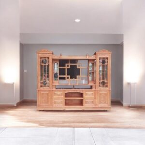 Kệ tivi gỗ kết hợp tủ trang trí MS 2747 10 Kệ tivi gỗ kết hợp tủ trang trí MS 2747