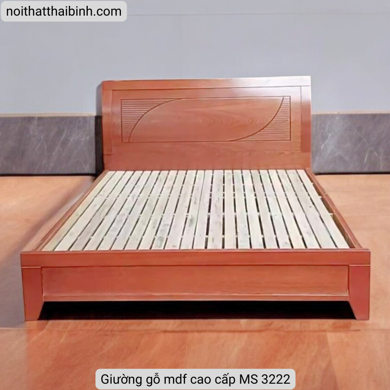 Giường gỗ mdf cao cấp MS 3222 3 Giường gỗ mdf cao cấp MS 3222 - Ảnh 3