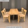 Bộ bàn ăn gỗ tự nhiên 4 ghế MS 2940 3 Bộ bàn ăn gỗ tự nhiên 4 ghế MS 2940