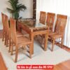 Bộ bàn ăn gỗ xoan đào MS 9752