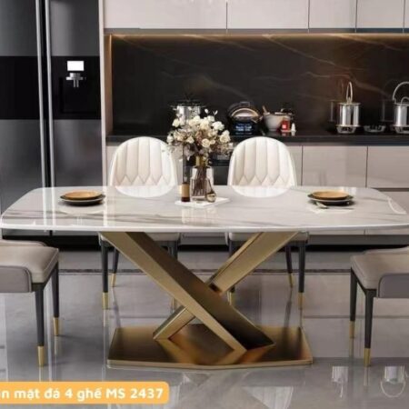 Bộ bàn ăn 4 ghế nhập khẩu MS 2437