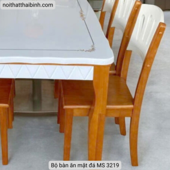 Bộ bàn ăn mặt đá MS 3219 9 Bộ bàn ăn mặt đá MS 3219