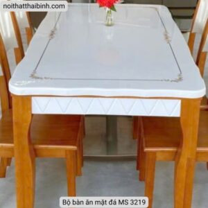 Bộ bàn ăn mặt đá MS 3219