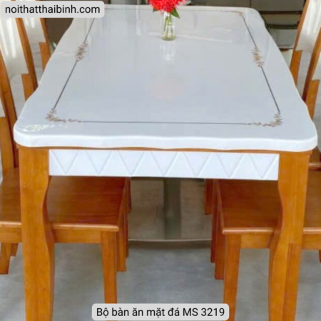 Bộ bàn ăn mặt đá MS 3219 7 Bộ bàn ăn mặt đá MS 3219