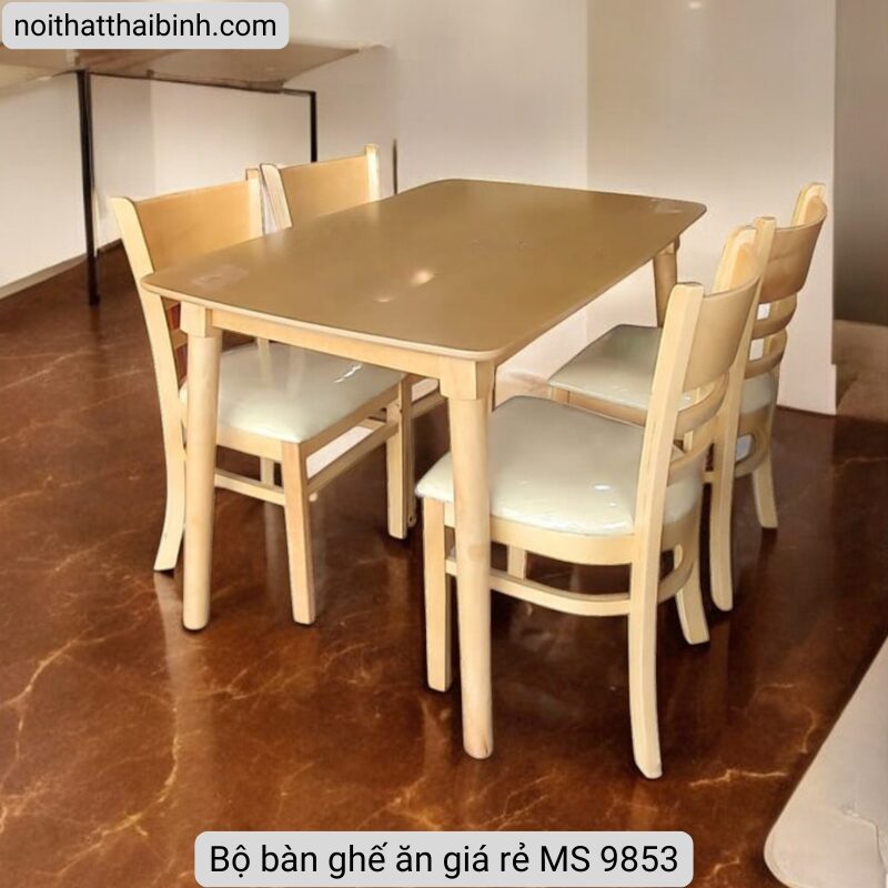 Bộ bàn ghế ăn giá rẻ MS 9853 1 Bộ bàn ghế ăn giá rẻ MS 9853