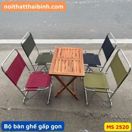 Bộ bàn ghế xếp gọn MS 2520