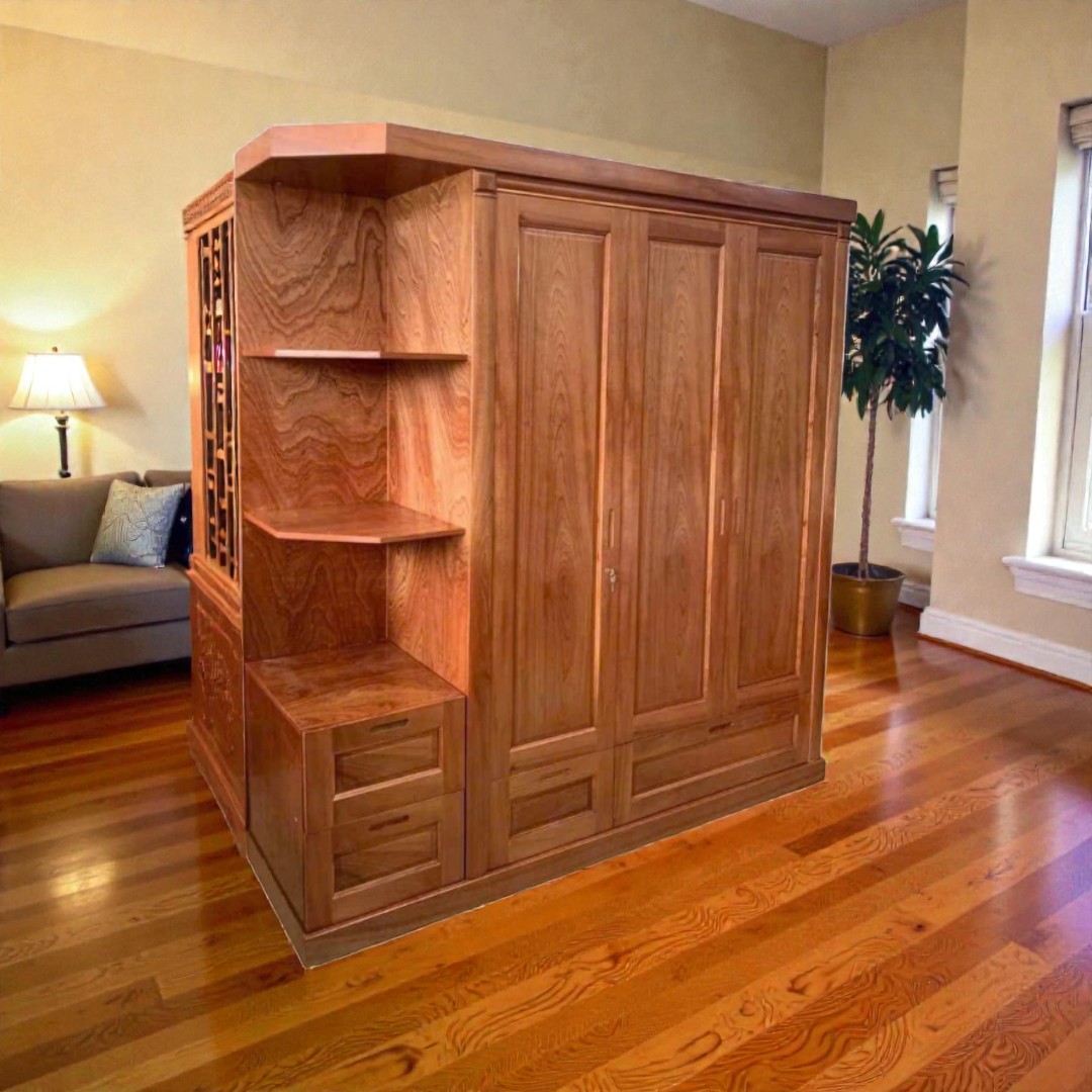 Bảng so sánh chất liệu tủ quần áo gỗ công nghiệp và gỗ tự nhiên