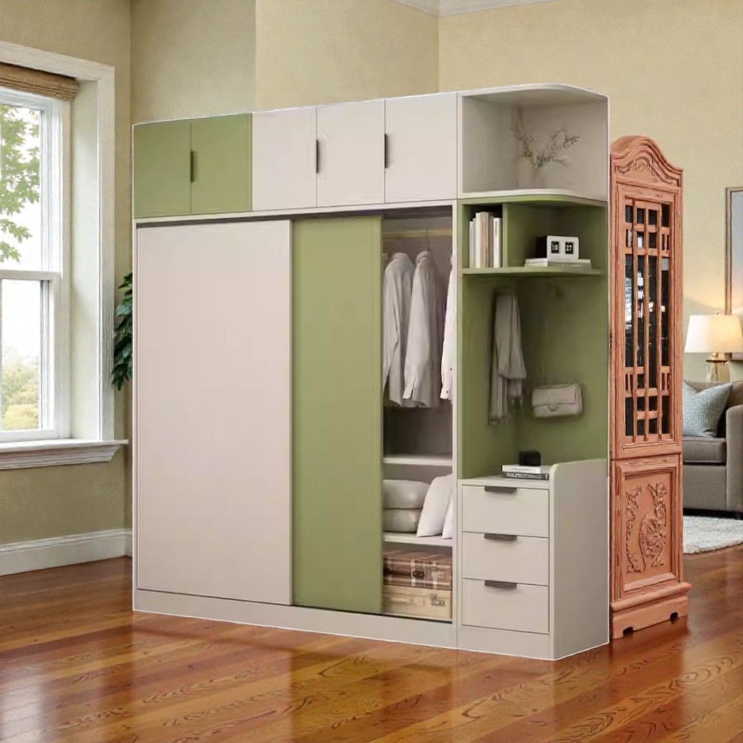 Tủ quần áo gỗ tự nhiên cao cấp phong cách cổ điển