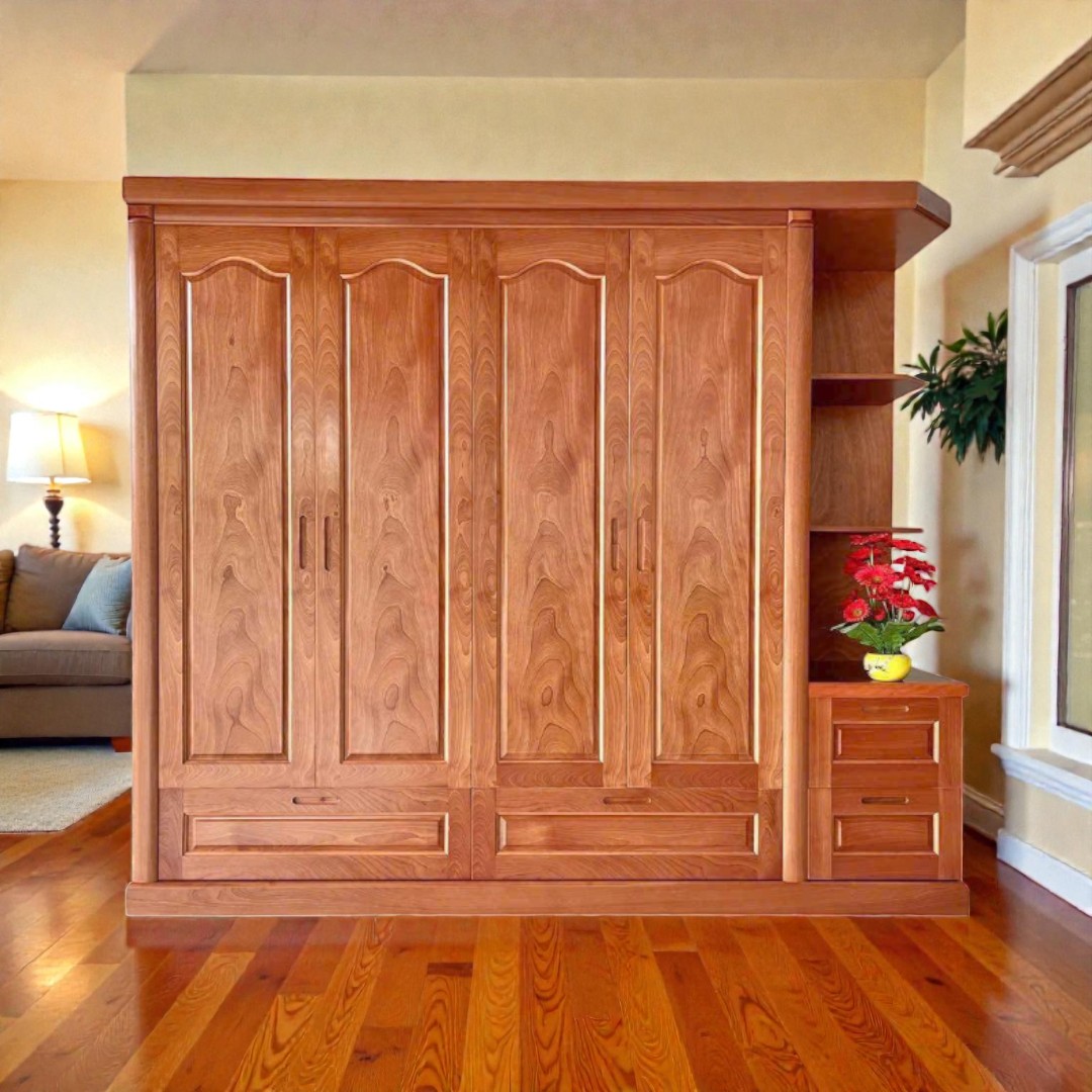 Tủ quần áo gỗ công nghiệp 2 cánh thiết kế tối giản