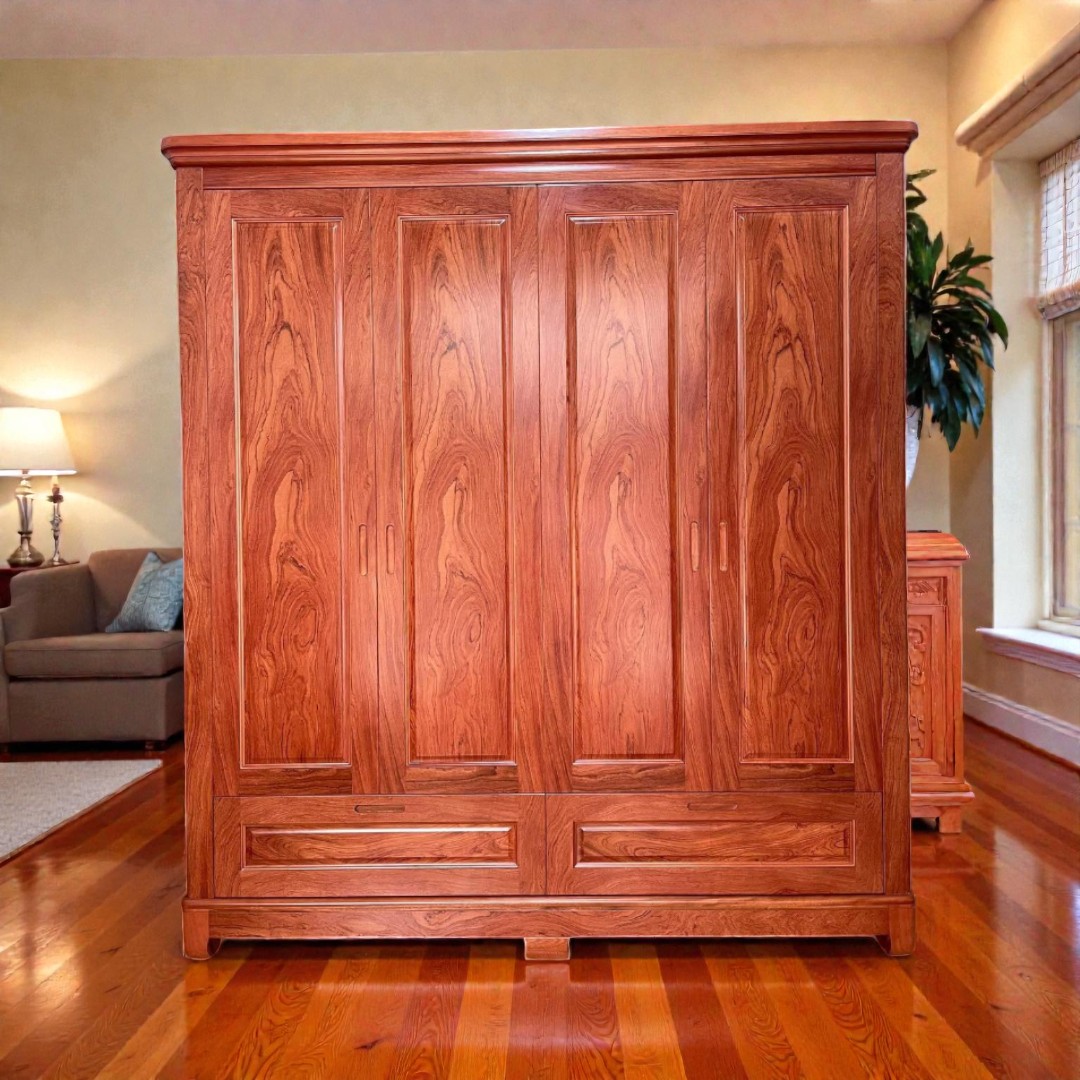 Tủ quần áo phong cách Bắc Âu tông màu trắng thanh lịch