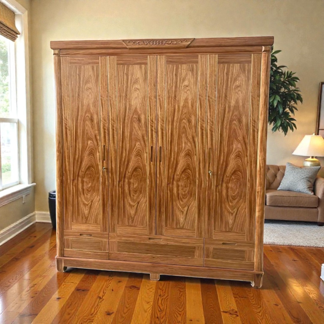 Mẫu tủ quần áo đa năng kết hợp bàn trang điểm