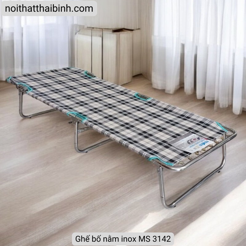 Ghế bố nằm inox MS 3142 | Thương hiệu THÀNH CÔNG Chính Hãng 3 Ghế bố nằm inox MS 3142 | Thương hiệu THÀNH CÔNG Chính Hãng - Ảnh 3