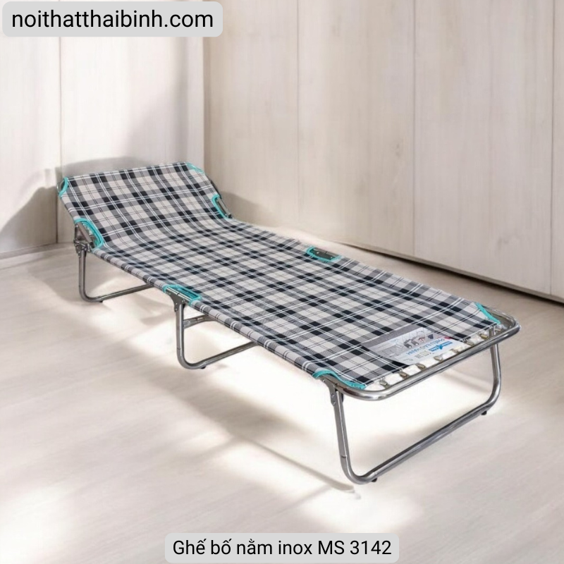 Ghế bố nằm inox MS 3142 | Thương hiệu THÀNH CÔNG Chính Hãng 2 Ghế bố nằm inox MS 3142 | Thương hiệu THÀNH CÔNG Chính Hãng - Ảnh 2