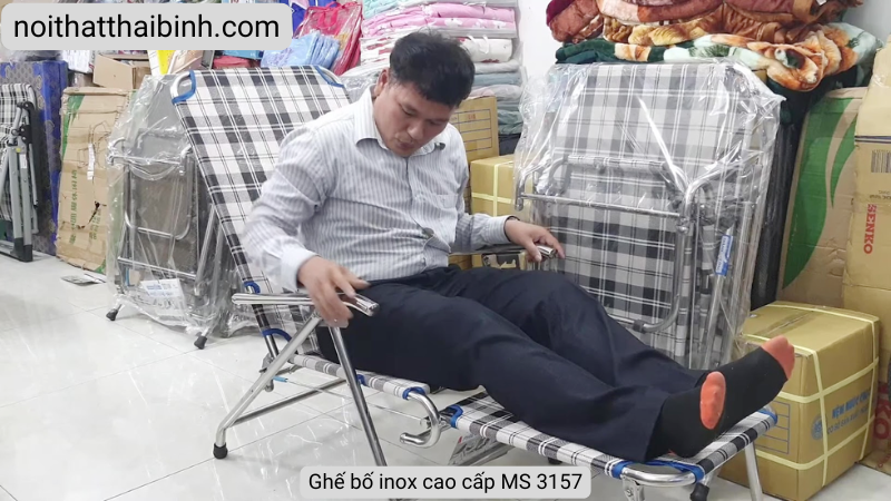 Ghế bố inox cao cấp MS 3157 | Thương Hiệu THÀNH CÔNG Chính Hãng 2 Ghế bố inox cao cấp MS 3157 | Thương Hiệu THÀNH CÔNG Chính Hãng - Ảnh 2