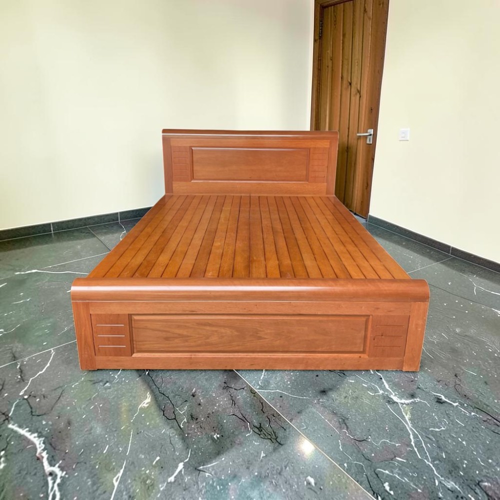 Giá giường gỗ xoan đào 1m8x2m